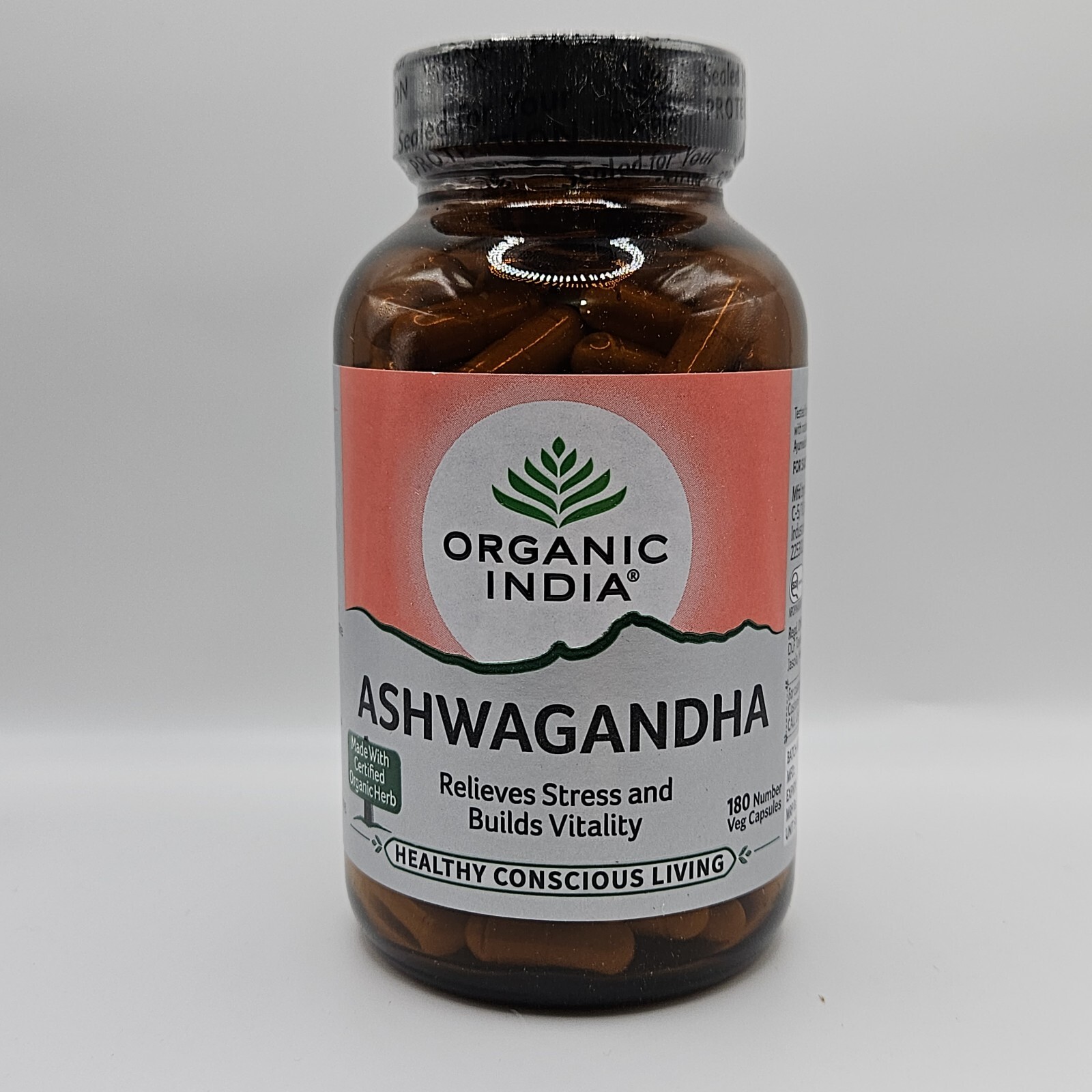 Ashvagandha Exp.6/2026 Organic India OFFICIAL USA 3 BOX 180 Capsules Health Care