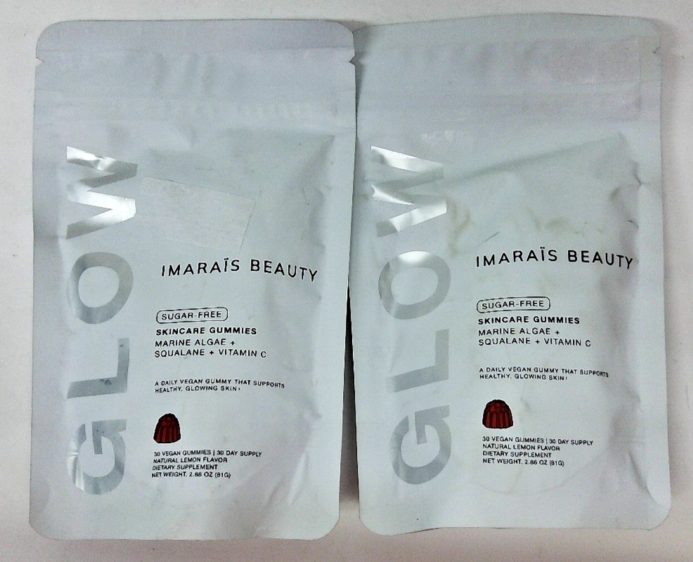 Imarais Beauty Glow Skincare Gummies, 60 Gummies total Lemon Flavor