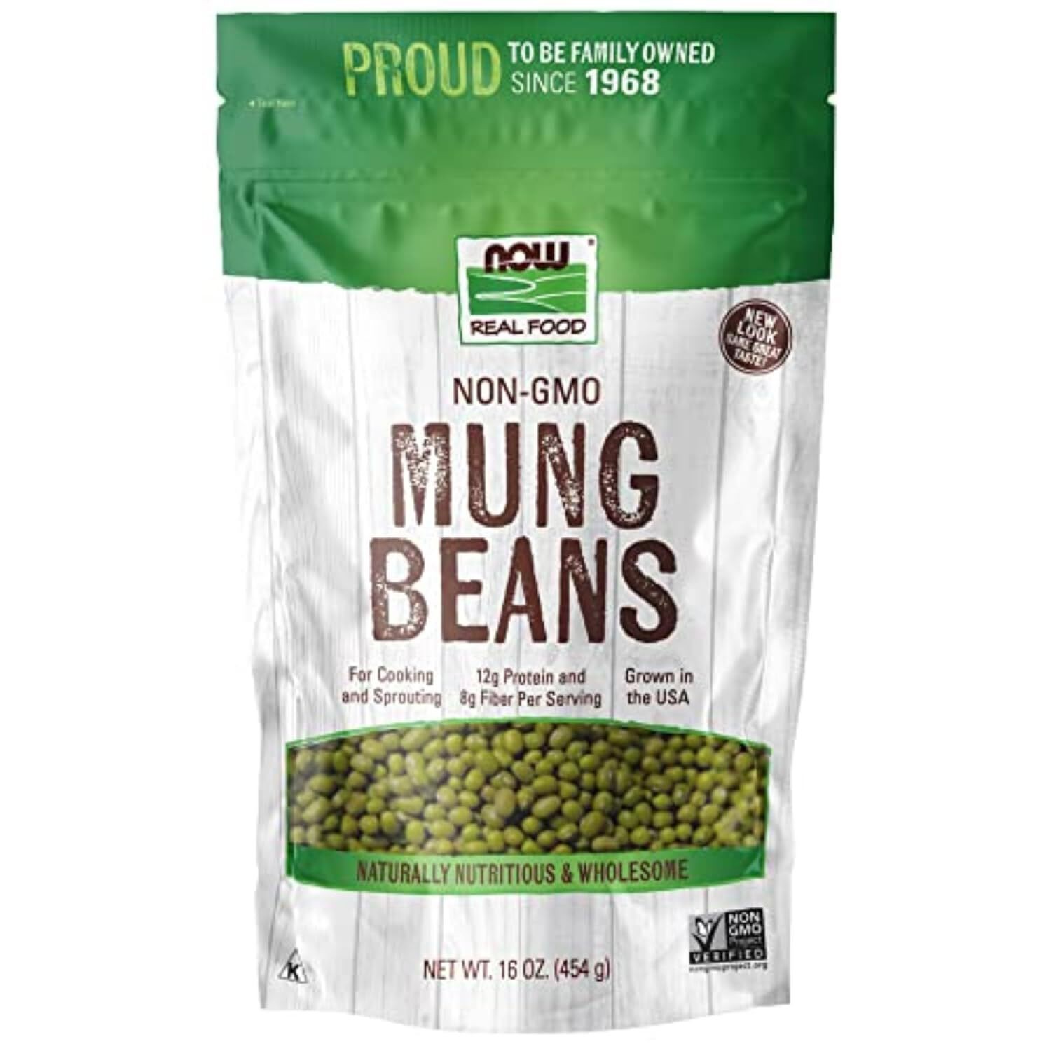 NOW, Mung Beans, For Cooking and Sprouting, 1-Pound (Packaging May Vary)