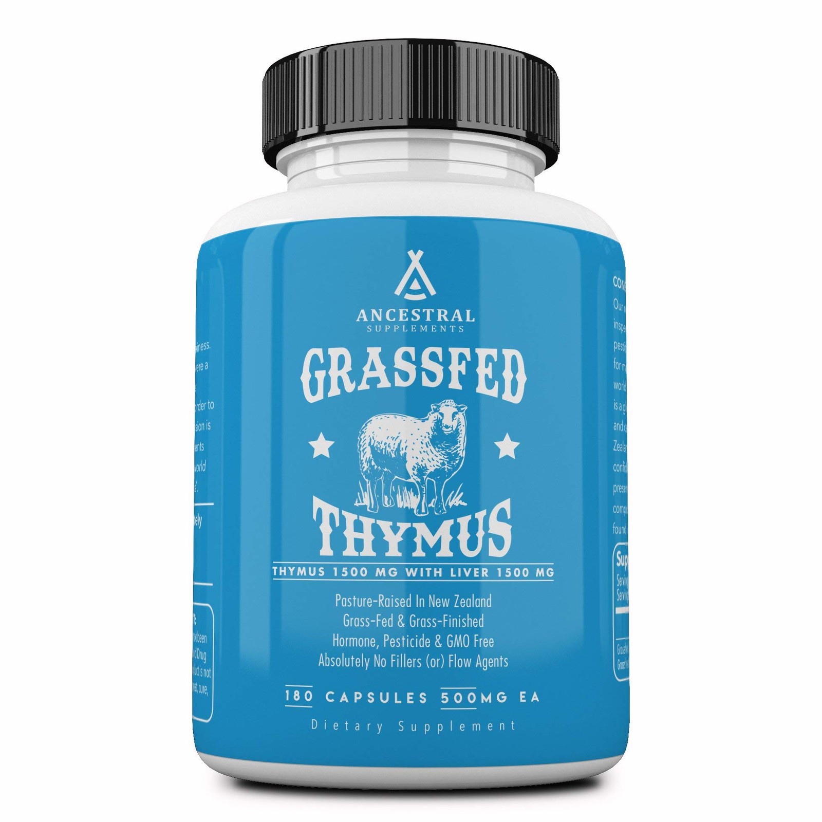 Grass Fed Ovine Thymus Glandular Extract 3000mg for Energy and Immunity