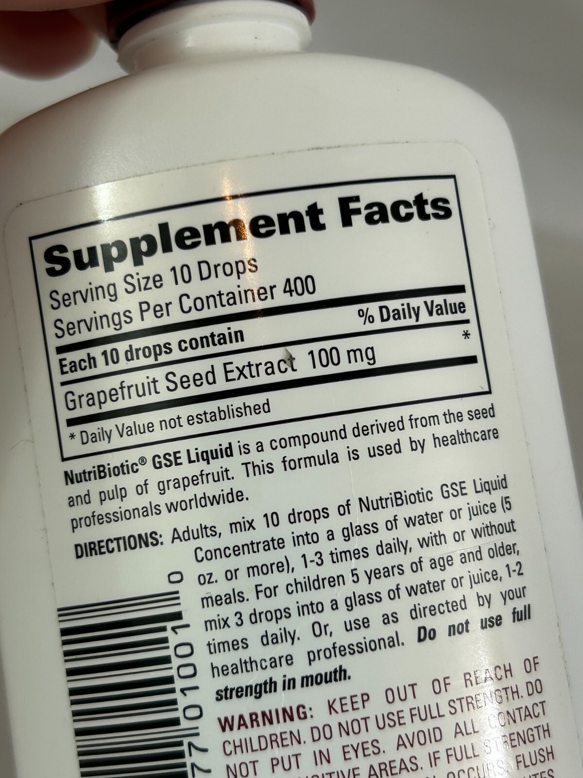 Supplement by Nutribiotic Grapefruit Seed Extract GSE Liquid Concentrate 4 Fl oz