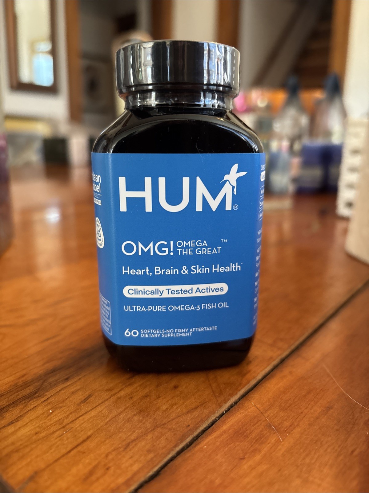 Hum Omg Heart Brain & Skin Health 60 Softgels