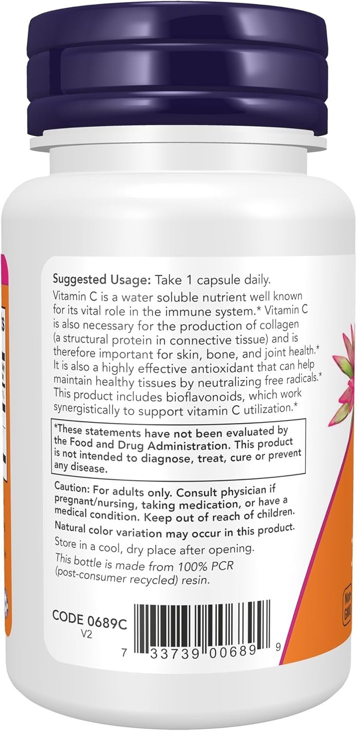 Now Foods Supplements, Vitamin C-1,000 with Rose