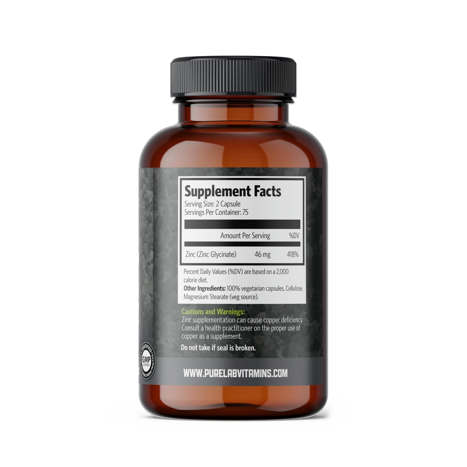 Zinc Glycinate 150 Vegi-Caps – Immune Support, High Absorption, Vegan Friendly