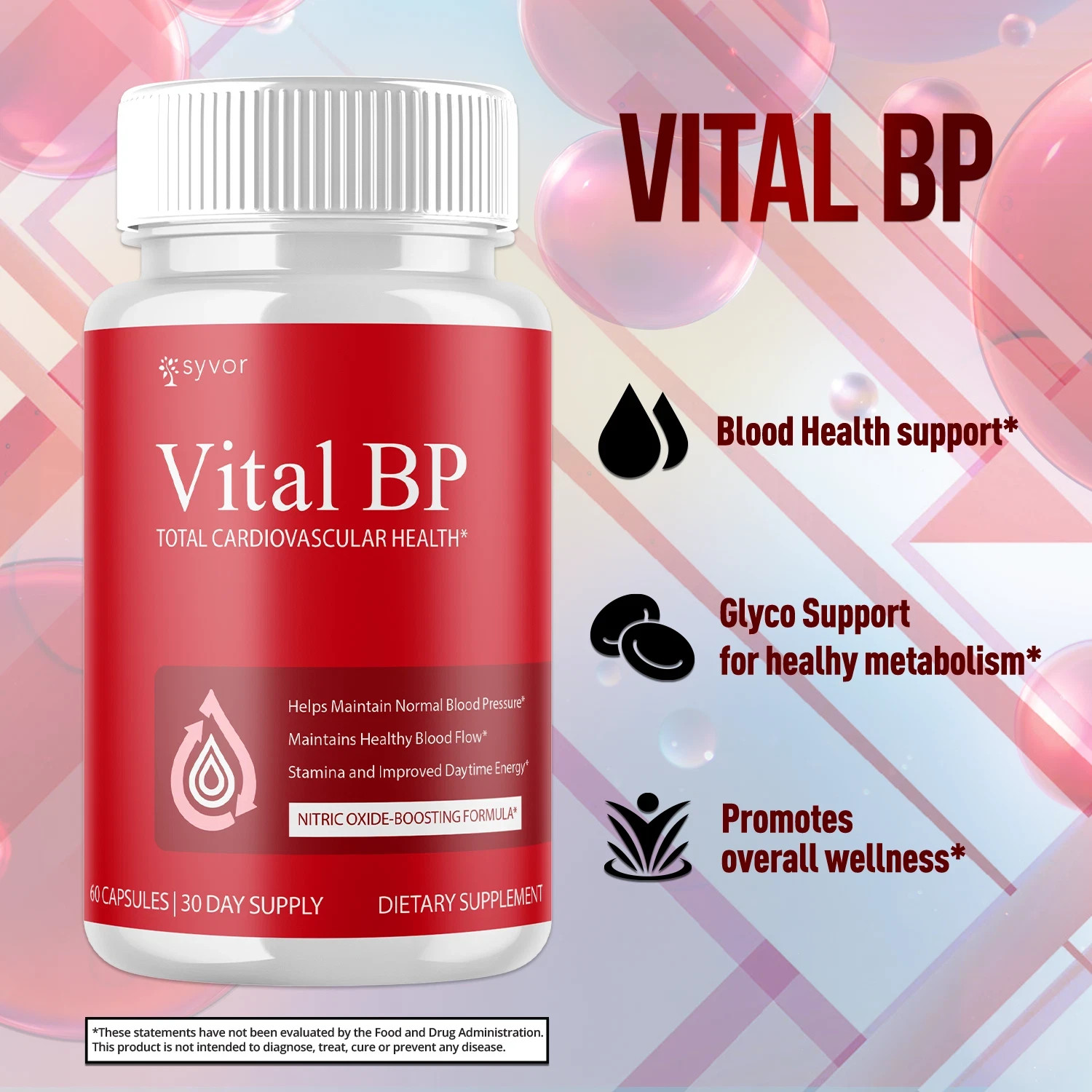 (5 Pack) Vital BP innovative Blood Support Vitamin Formula VitalBP 300 Capsules