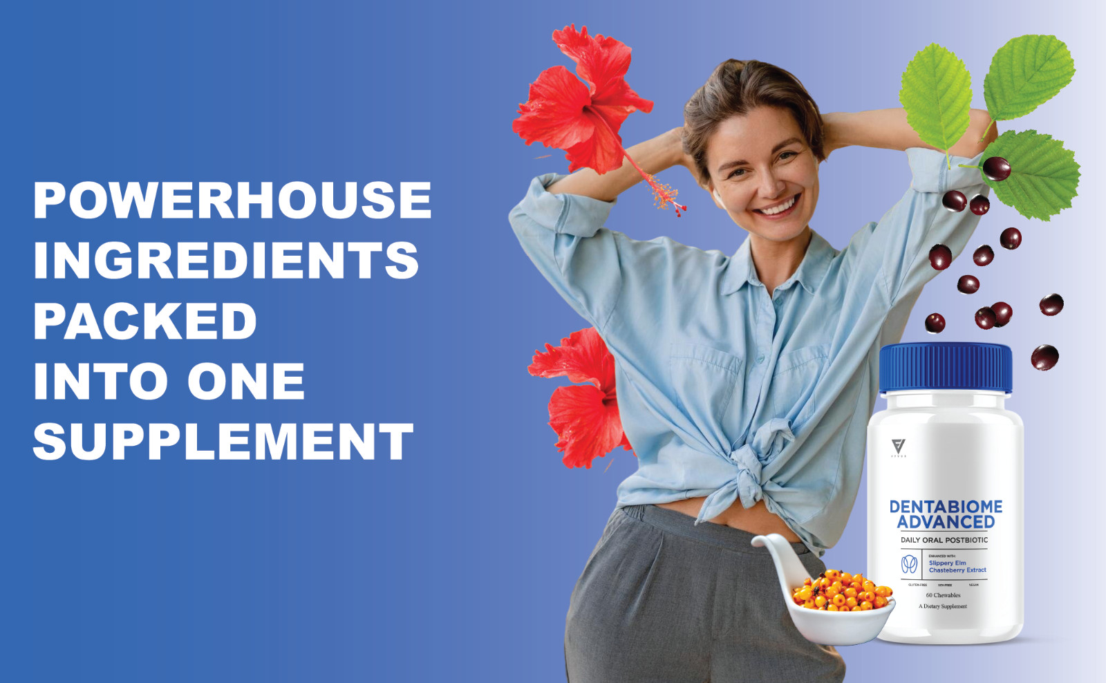(2 Pack) Dentabiome Advanced, Denta Biome Daily Support Formula (120 Chewables)