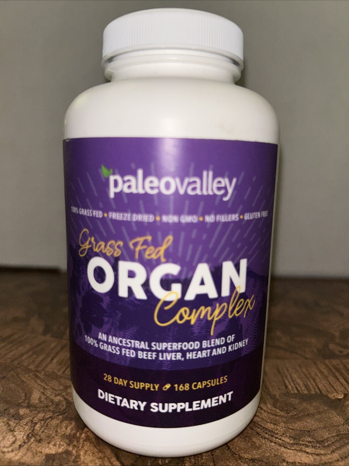 Paleovalley Grass Fed Organ Complex 168 Capsules , 28 Day Supply, EXP 2027