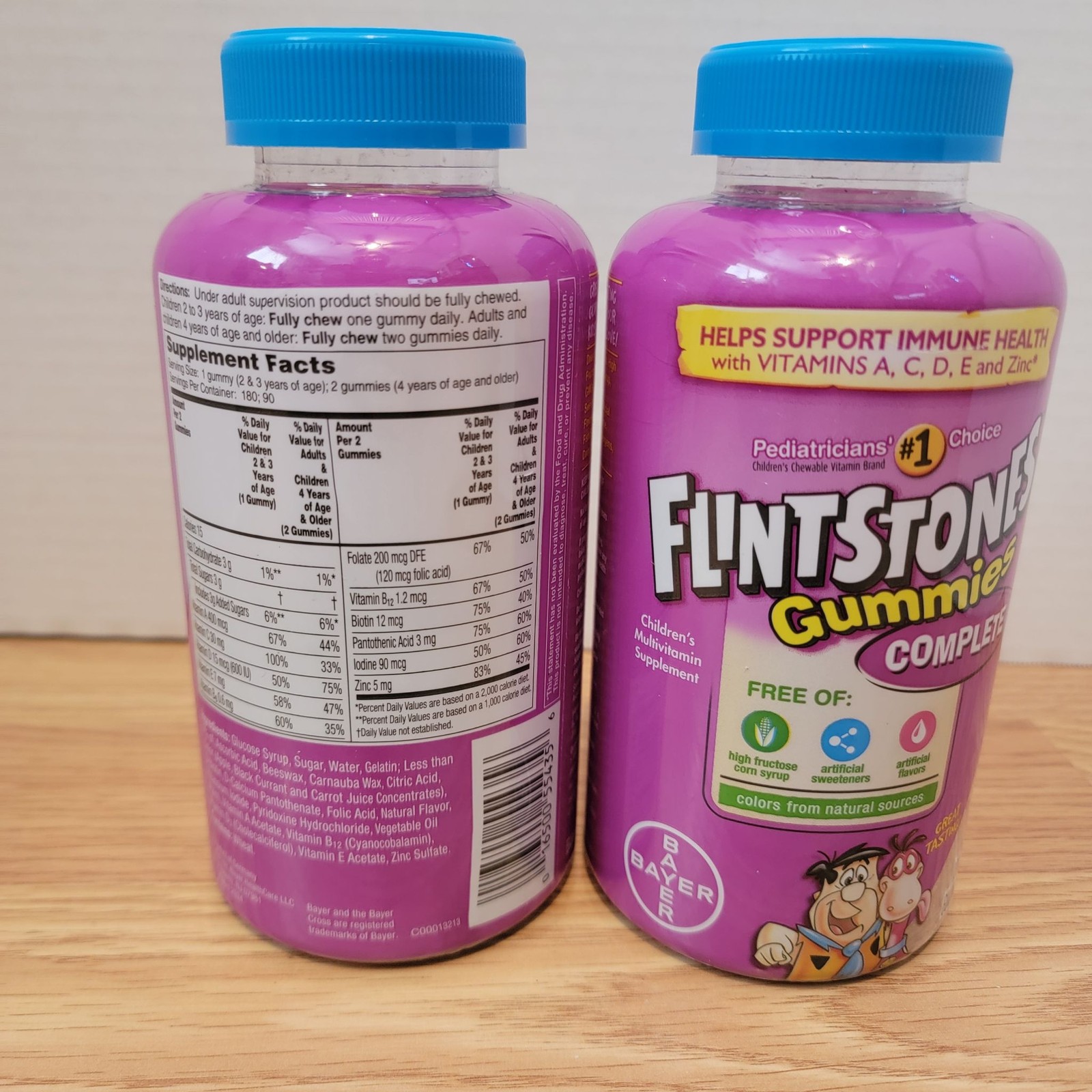 Flintstones Gummies Complete Childrens Multivitamin 2 Pack Blue Caps Exp 08 2025