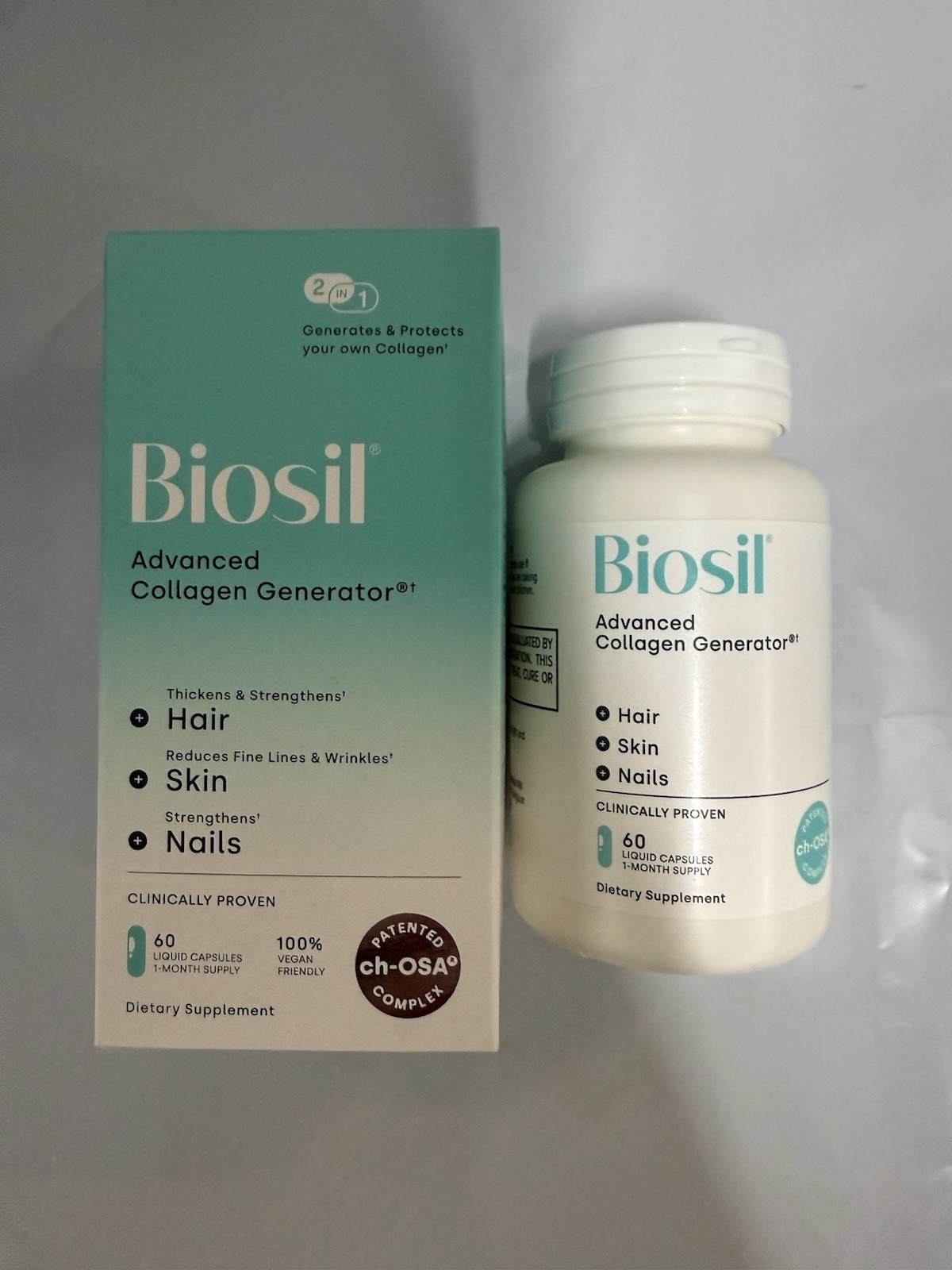Pack of 2 Biosil Collagen Booster Supplement – 60 Vegan Liquid Capsules #5