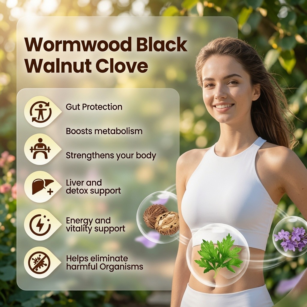 Vivonu 18-in-1 Herbal Blend Wormwood Black Walnut Clove 240 Softgels