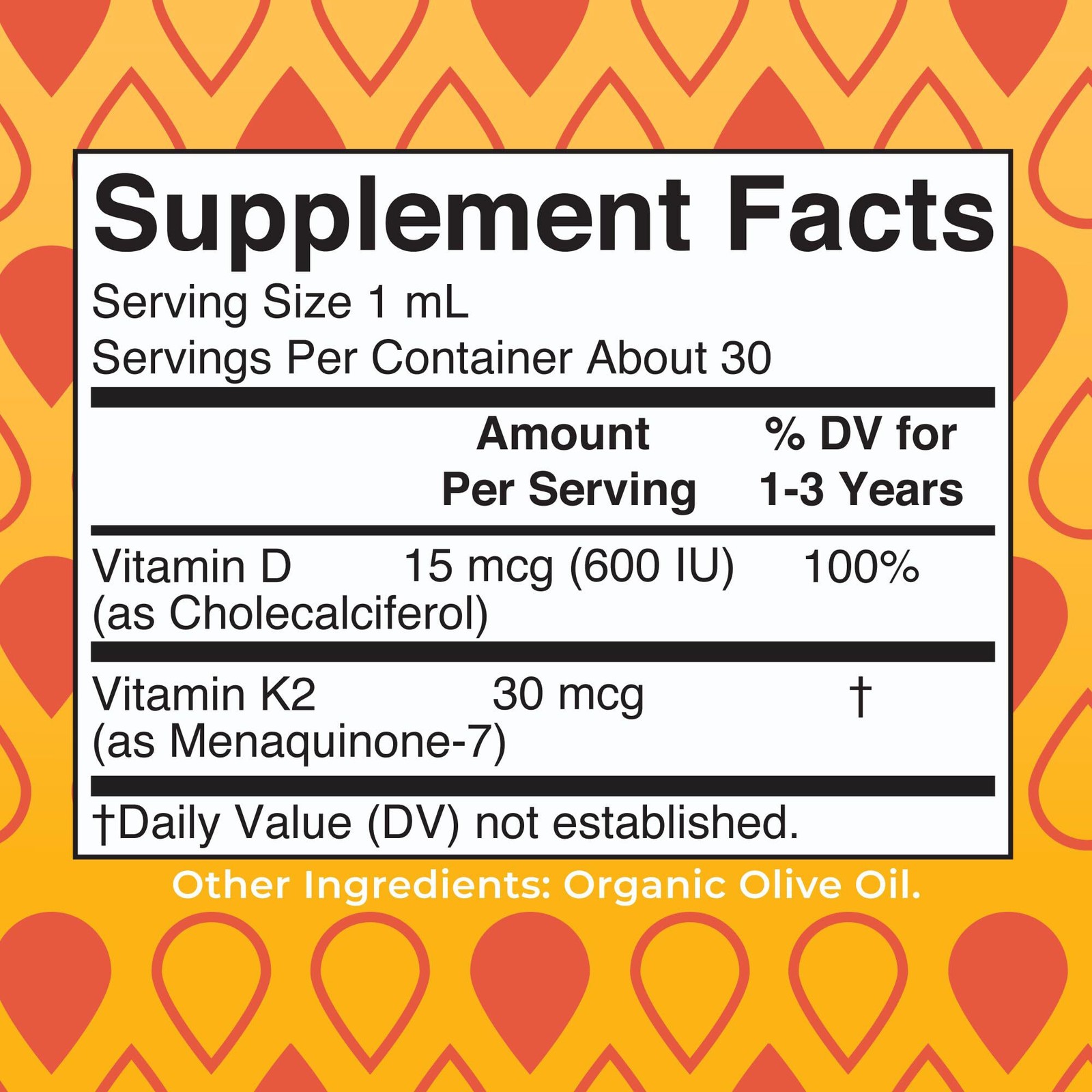 4/27 MARYRUTH’S Organics Vitamin D3 | Vitamin K2 | Vitamin D3 K2 Drops | 1 Fl Oz