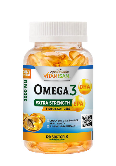 Omega 3 Bottle XL Anti Inflammatory Joint Relief Supplement 2000 mg CONCETRATE +