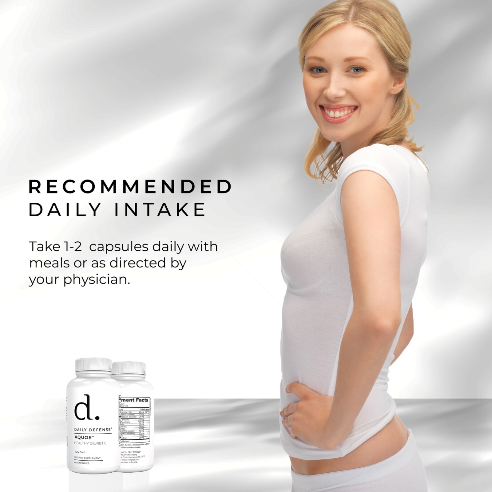 AQUOE Weight Loss Water Retention Pills Bloating Relief Anti-Bloating Supplement
