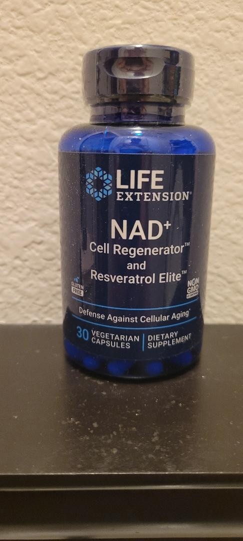 Life Extension NAD+ Cell Regenerator and Resveratrol Elite – 30 Ct Exp 6/2027