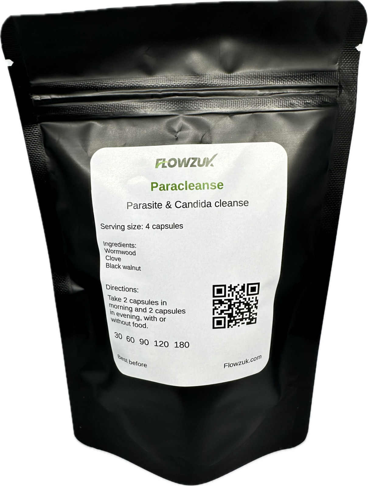 Paracleanse Parasite & Candida cleanse for Humans Black walnut, wormwood, cloves