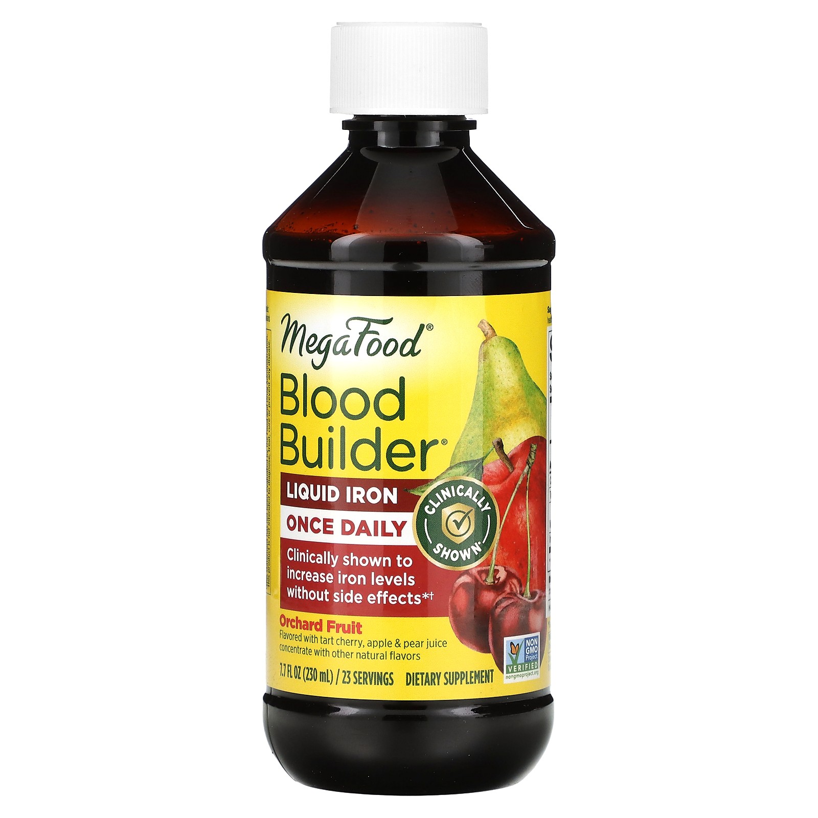 Blood Builder Liquid Iron, Once Daily, Orchard Fruit, 7.7 fl oz (230 ml)