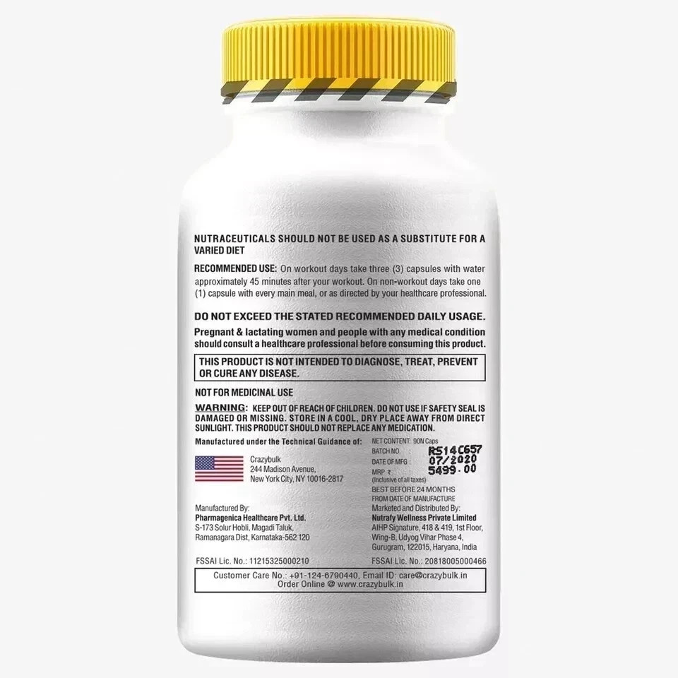Best Supplement for Muscle Gains Crazy Bulk D BAL 90Capsules ( Free Shipping ).