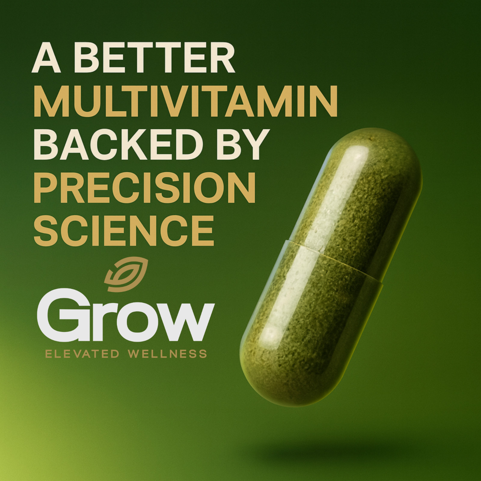 Grow Vitamin, RAW One, Once Daily Multivitamin For Men, 90 Vegetarian Capsules