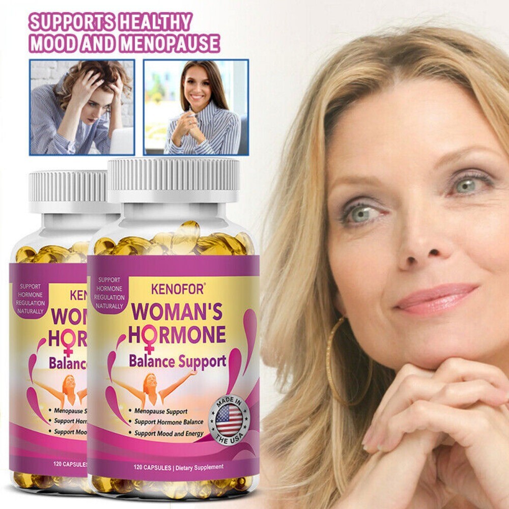 Women Menopause Health Softgel Hormone Emotional Balance Hot Flashes 120 Pills