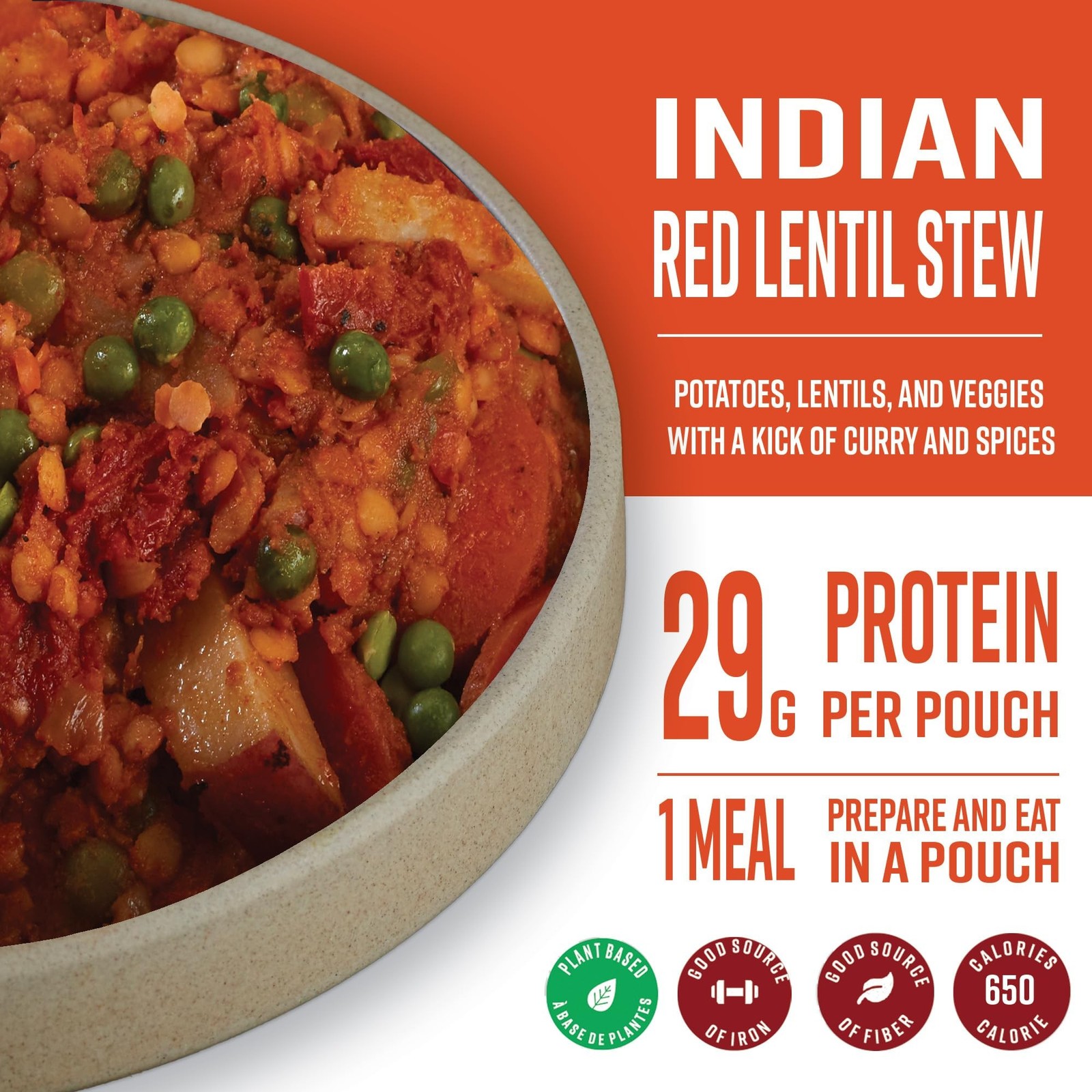 – Indian Red Lentil Stew | High Energy, All Natural Ingredients | Plant-Ba