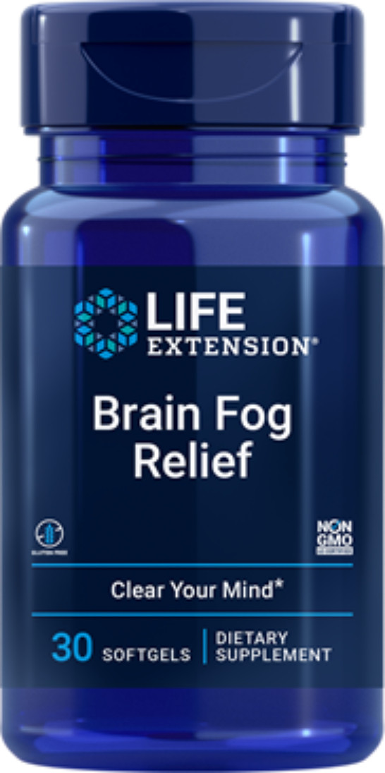 THREE PACK SALE Life Extension Brain Fog Relief 30 gels SAVE $15