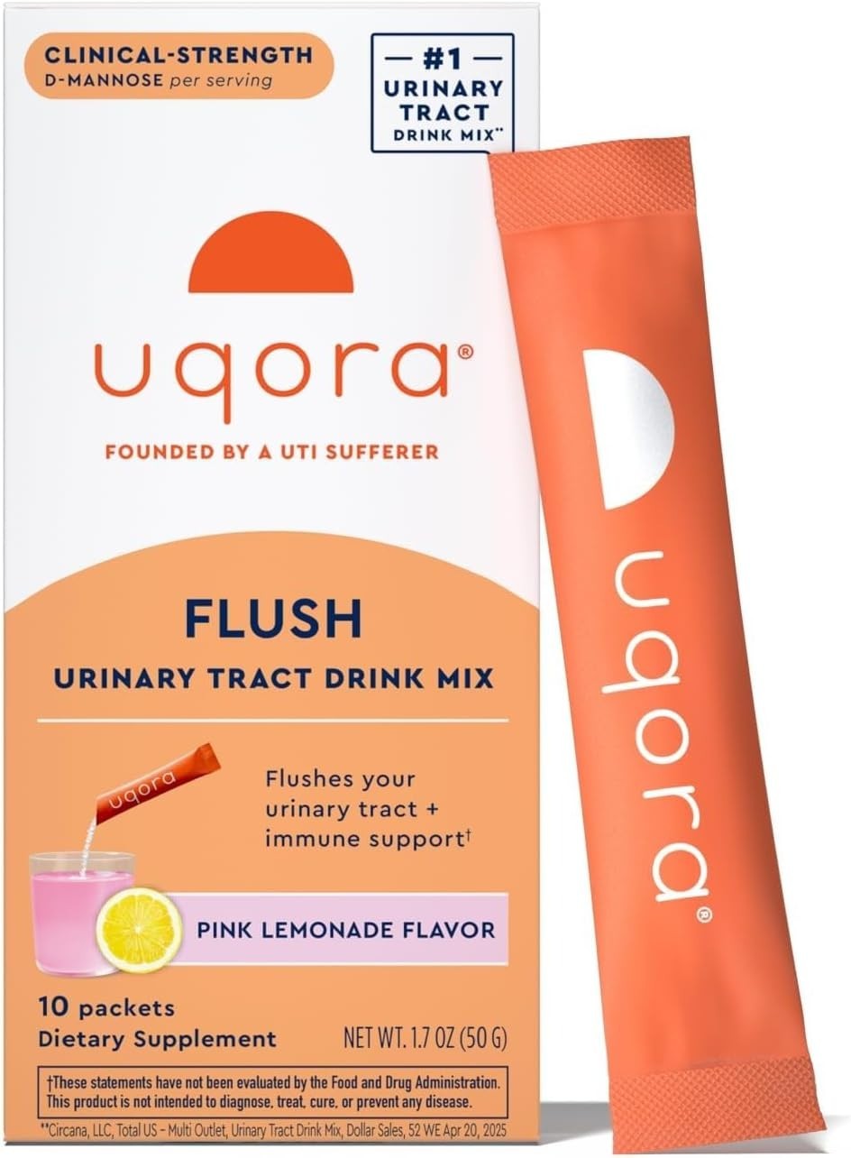 Uqora Target Urinary Tract Flush Dietary Supplement Pink Lemonade 10 Packets