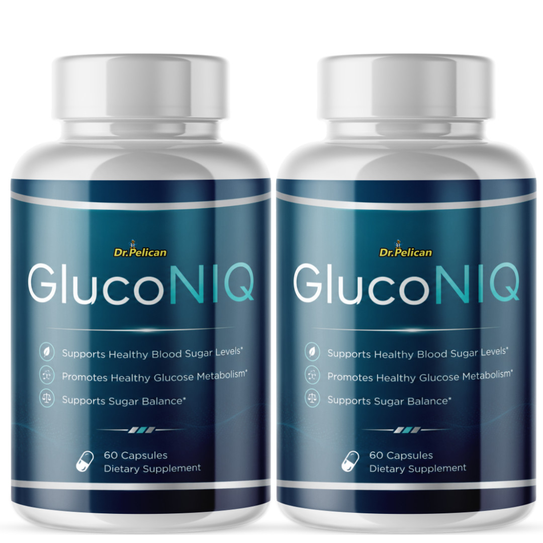 GlucoNIQ-Blood Support- 2 Bottles- 120 Capsules