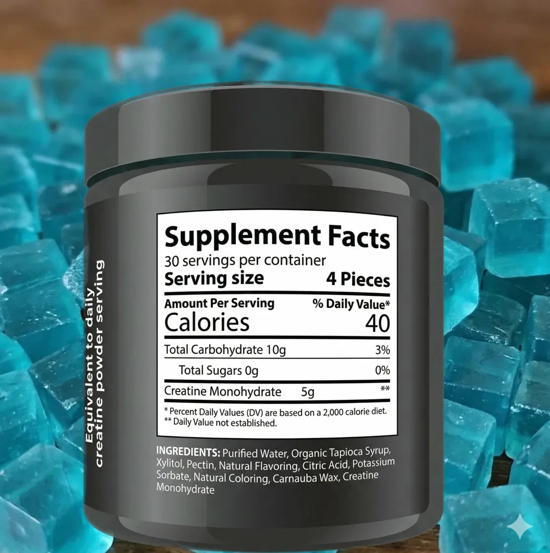 Creatine Monohydrate Gummies 5000mg 2 Pack 120pcs