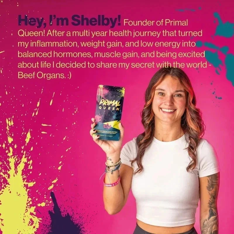 Primal Queen Beef Organ Supplement for Women 60ct – 1 MONTH SUPPLY!