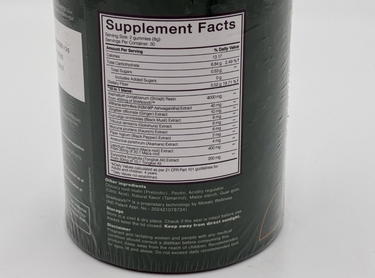 Root Labs 10-1 Alpha Gummies | 4000 mg Pure Shilajit with KSM-66 | 60 Gummies