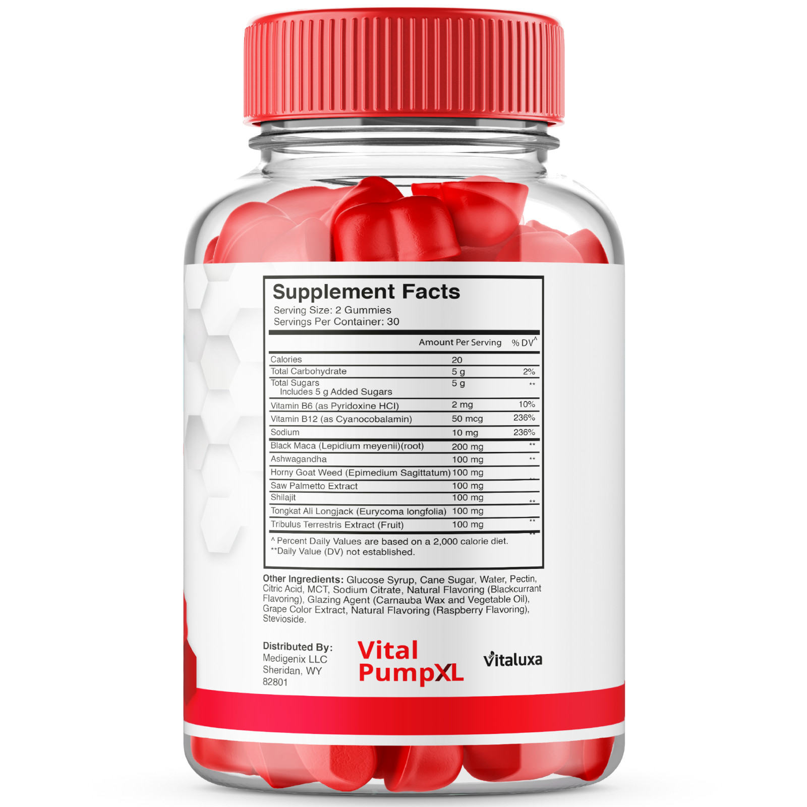 (2 Pack) Vital Pump XL Gummies for Men Max Strength, VitalPump XL (120 Gummies)