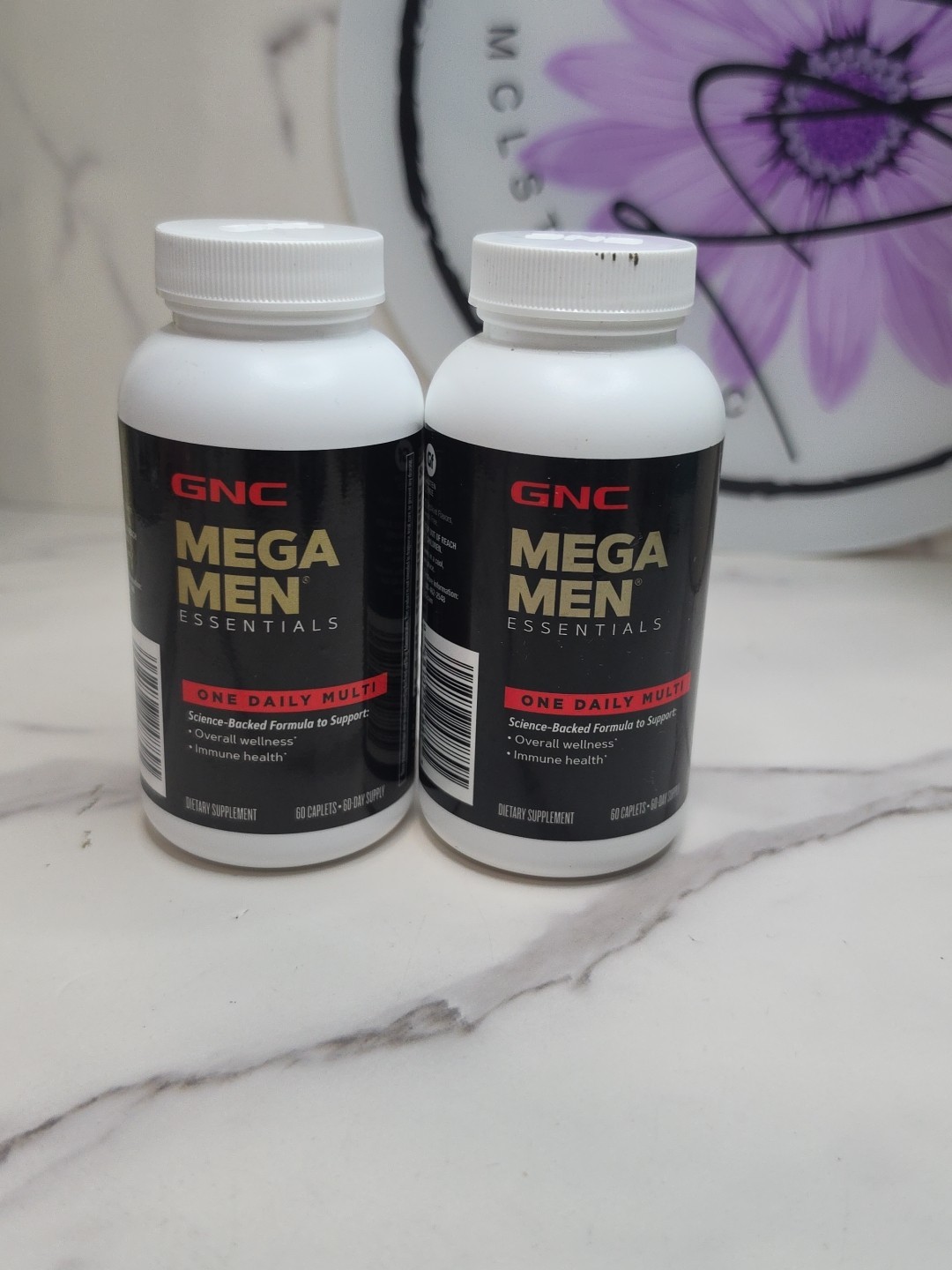 2 Pack GNC Mega Men Essentials One Daily Multi Vitamin Muscle 60 Ct Ea Exp 02/27