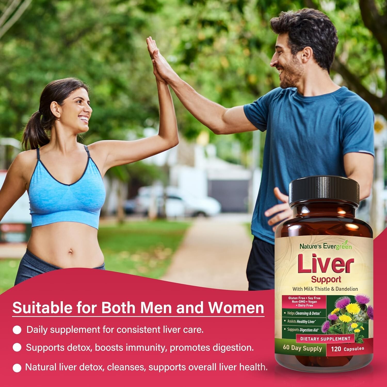 Liver Cleanse Detox & Repair | Herbal Liver Support Supplement w/ 20+ Liver H…