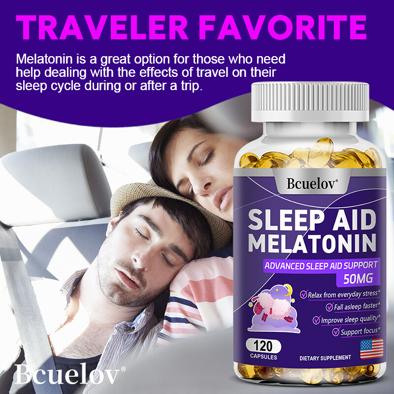 Sleep Aid Fall Asleep Capsules Relif Stress Fast Stay Sleeping Pills 120 CT US