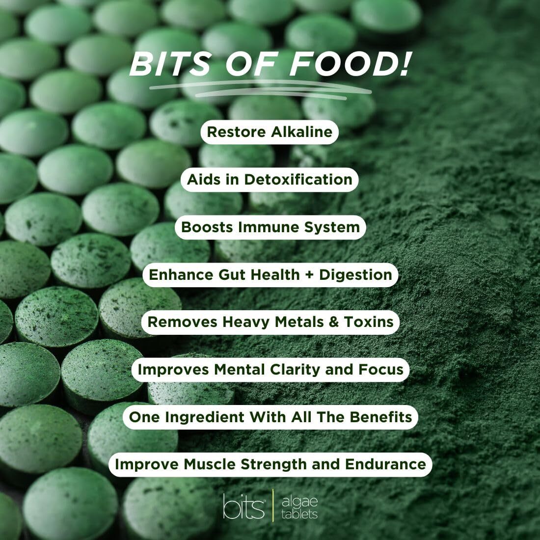 RECOVERYbits – Organic Chlorella Tablets – Plant-Based Algae Superfood – Chlo…