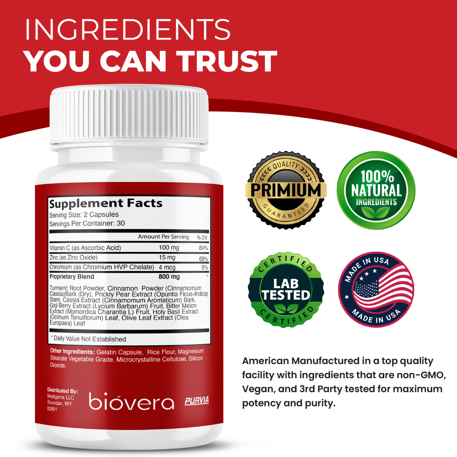 (5 Pack) BioVera Blood Balance Capsules Bio Vera Circulation Supplement (300 ct)