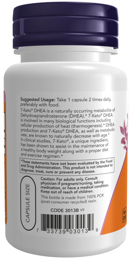 NOW FOODS 7-Keto 100 mg 120 Veg Caps 11/2028EXP