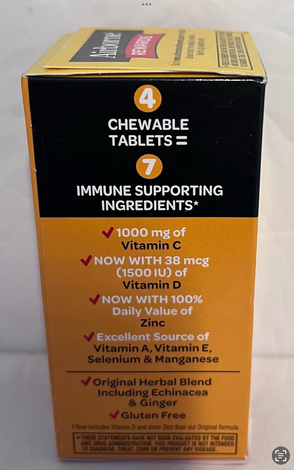 airborne vitamin c 32 chewable Tablets 2pack-Exp 10/26