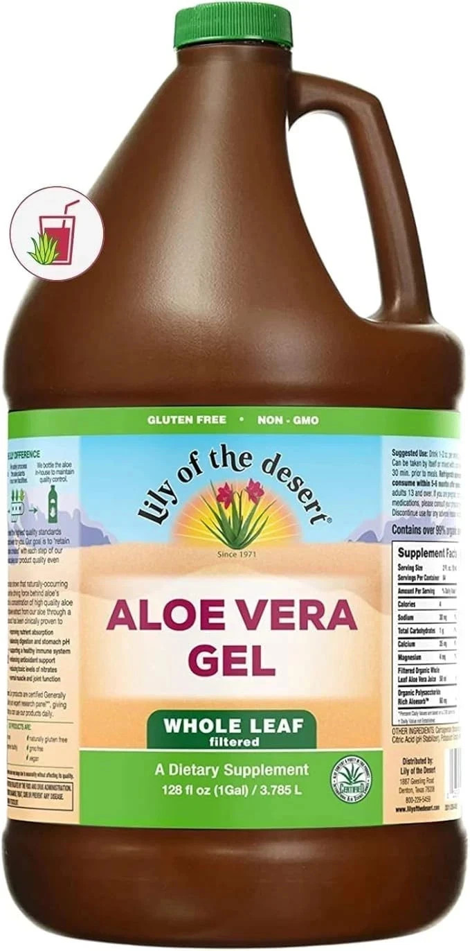 Lily of the Desert Aloe Vera Gel – Whole Leaf (Filtered) 128 fl.oz