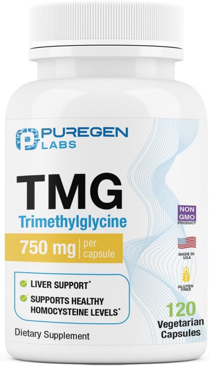 Puregen Labs TMG 750 Mg – [High Potency] Trimethylglycine Supplement – Encourage