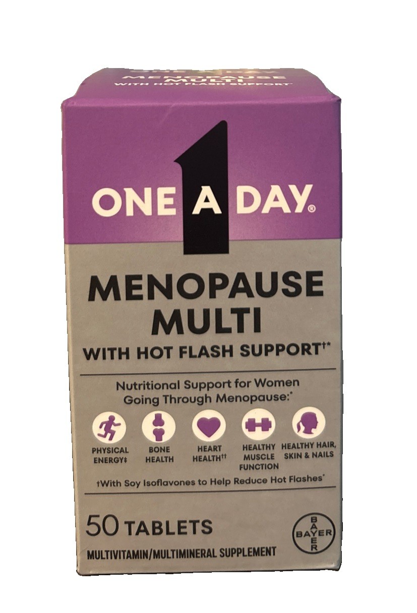 One A Day Menopause Multivitamin With Hot Flash Support 50 Tablets Exp 3/2028