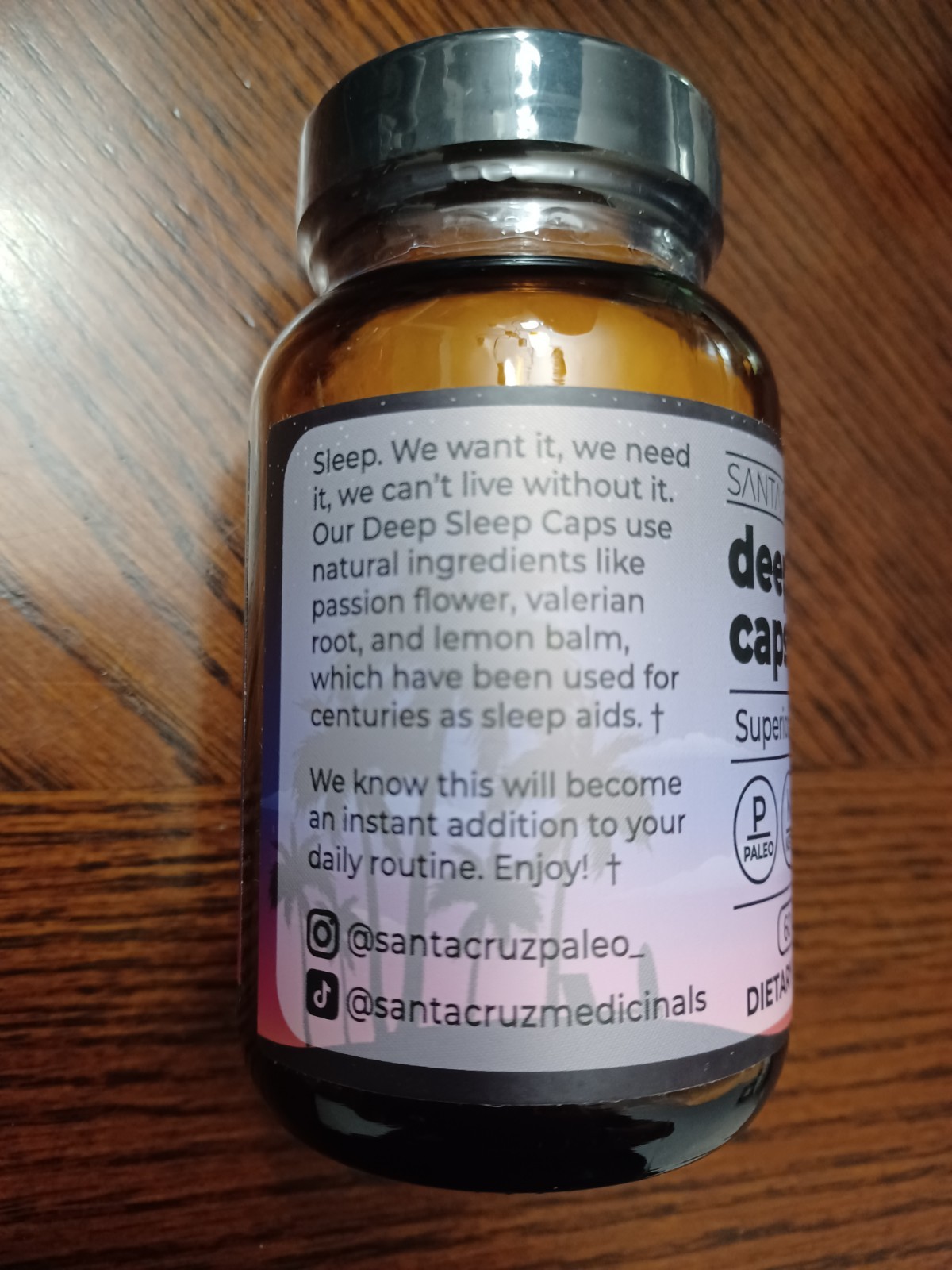 Santa Cruz Paleo Deep Sleep Caps – 60 Caps – Exp 10/2026