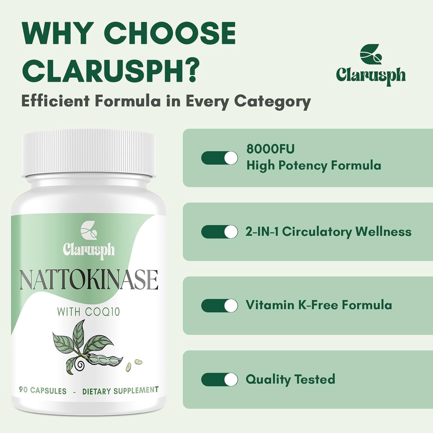 Nattokinase Supplement – Circulation Supplements with Nattokinase. Exp-01/2029