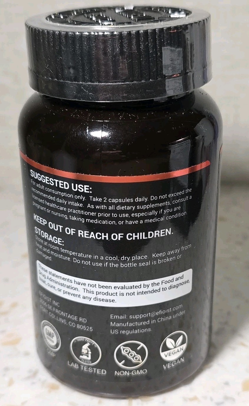 Efioist 25-in-1 Cortisol Health Supplement Reducer Ashwagandha 90 Capsules 02/27