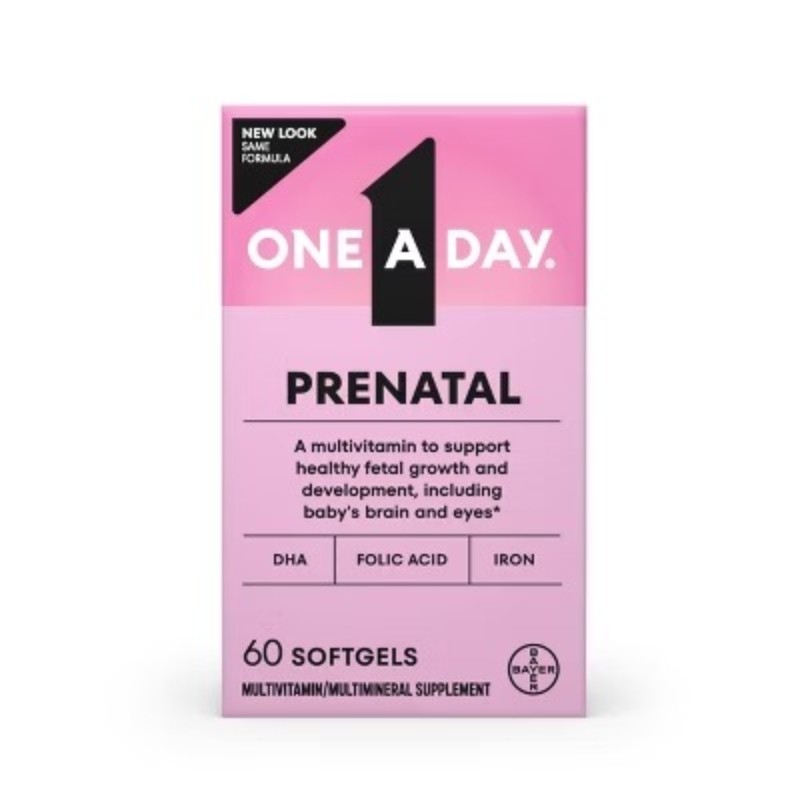 One A Day Women’s Prenatal Vitamin 1 with DHA & Folic Acid Multivitamin Softgels