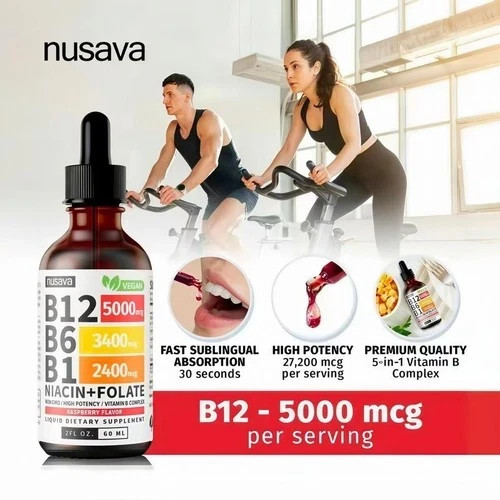 Nusava Vitamin B complex – B 12, B 6 & B 1 + Niacin & Folate