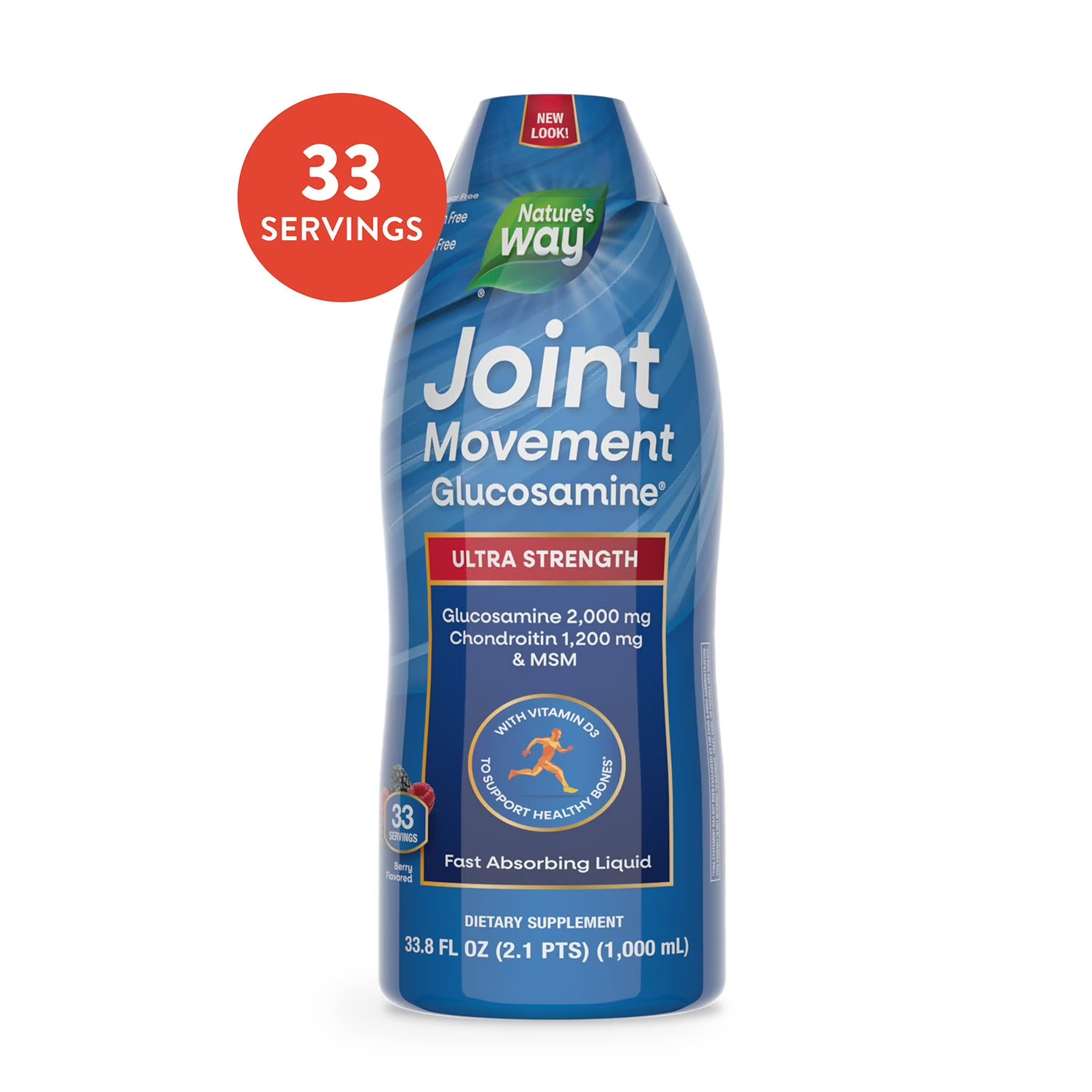 Nature’s Way Joint Movement Glucosamine Liquid, 33.8 fl. oz.
