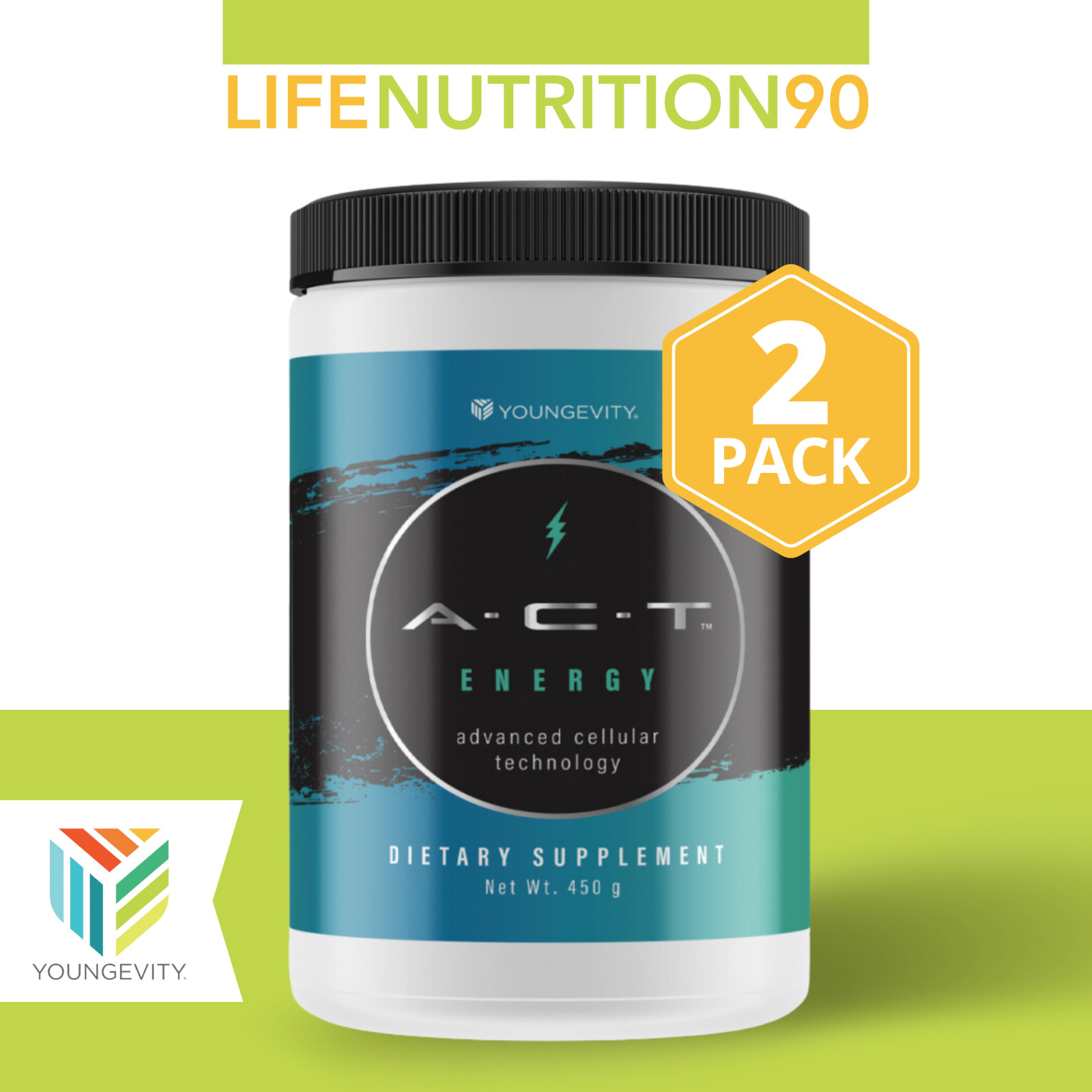 Youngevity A.C.T. Energy Canister / 2 PACK – 30 Servings