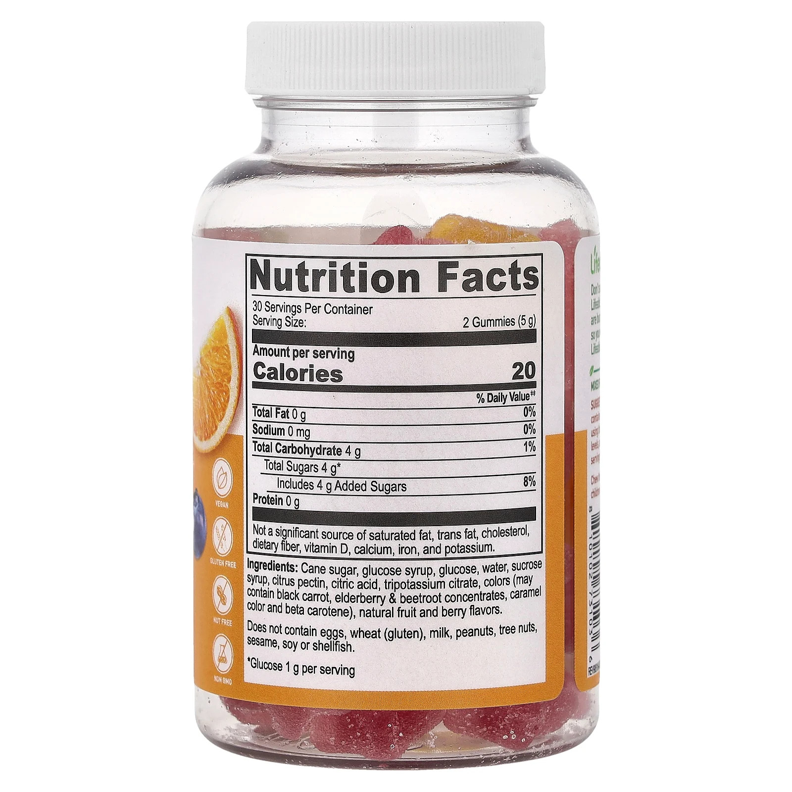 Glucose Gummies, Natural Berry, 60 Gummies