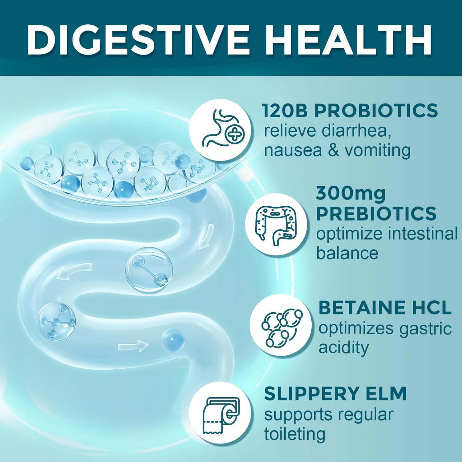Probiotics Women-Men Digestive Health 120 Billion, & Probiotics, 90 Veggie Caps